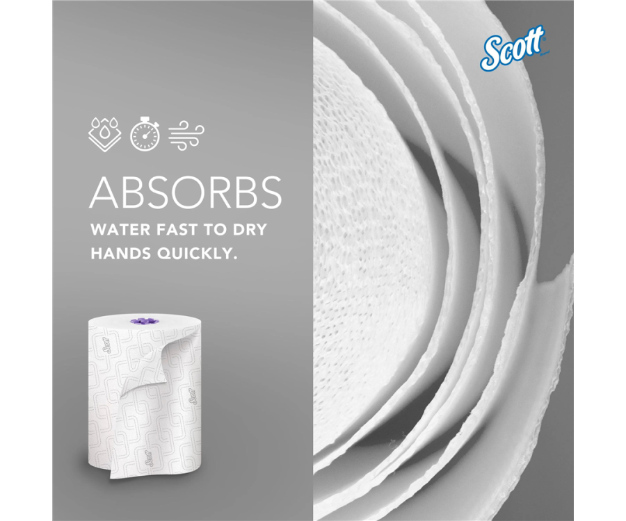Scott Essential White High-Capacity Hard Roll Paper Towels (8 in. x 950 ft., 6 RL/CS)